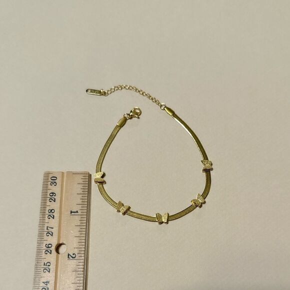 Butterfly anklet N694 - Picture 4 of 5